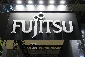 Fujitsu signboard and logo